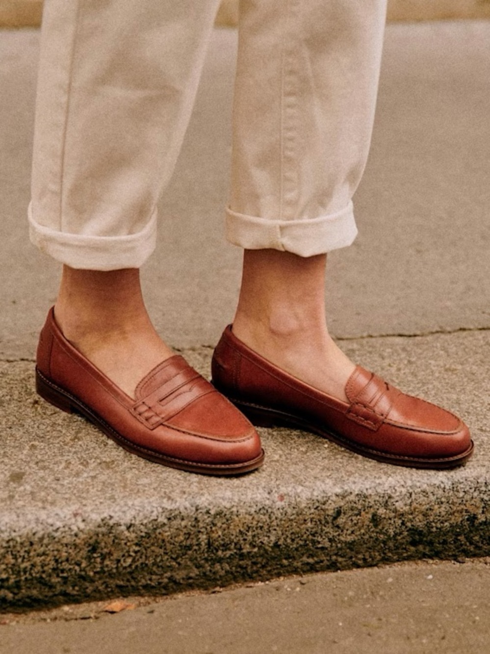 Sézane Andrea Loafers in Natural Heritage Leather FR 41 - Picture 7 of 13